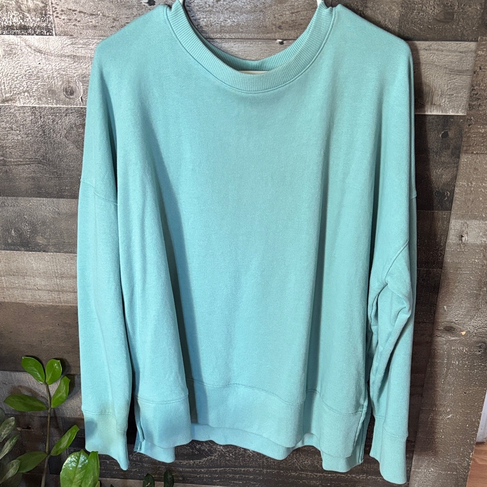 Light blue crew neck sweater